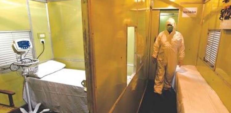 Pakistan Railways converts train coaches into isolation wards