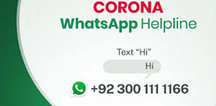 COVID-19 information WhatsApp service launched in Pakistan