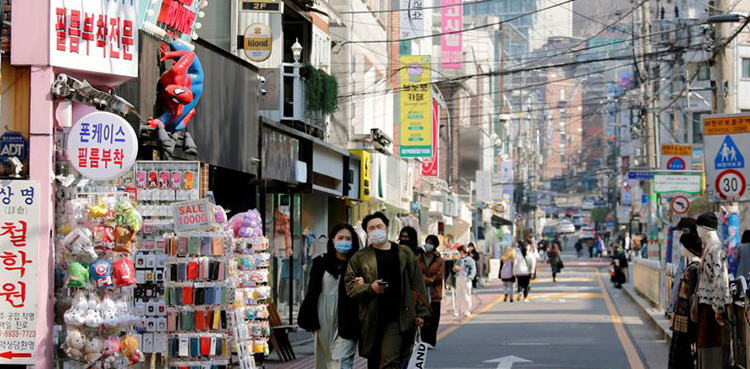 COVID-19 cases in South Korea on decline