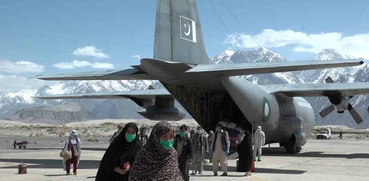 PAF rescues pilgrims stranded in Dalbandin, Balochistan