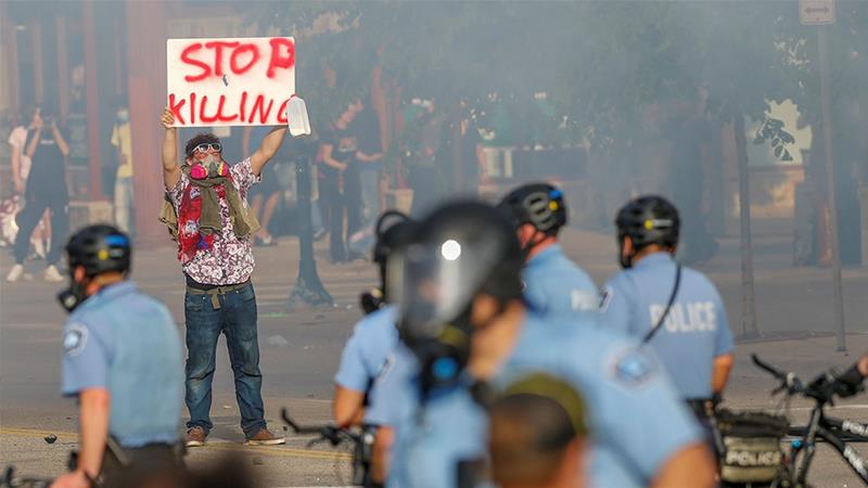 Floyd death: US in grips of rioting as officer charged with murder of African-American man