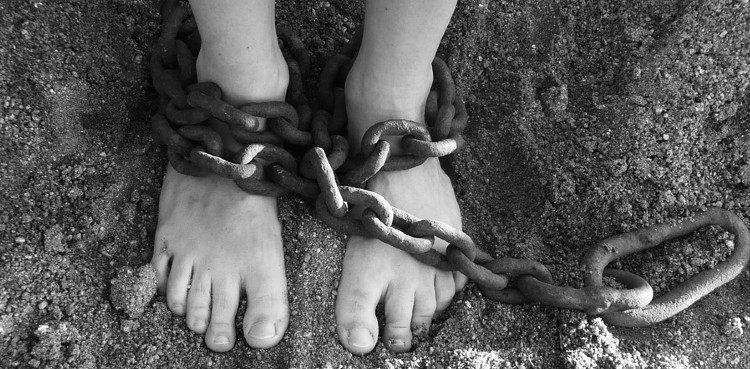 children in chains