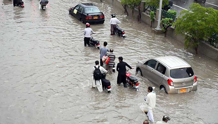 Heavy rains created inconvenience in the metropolis