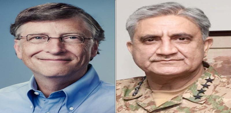 General Bajwa Bill Gates