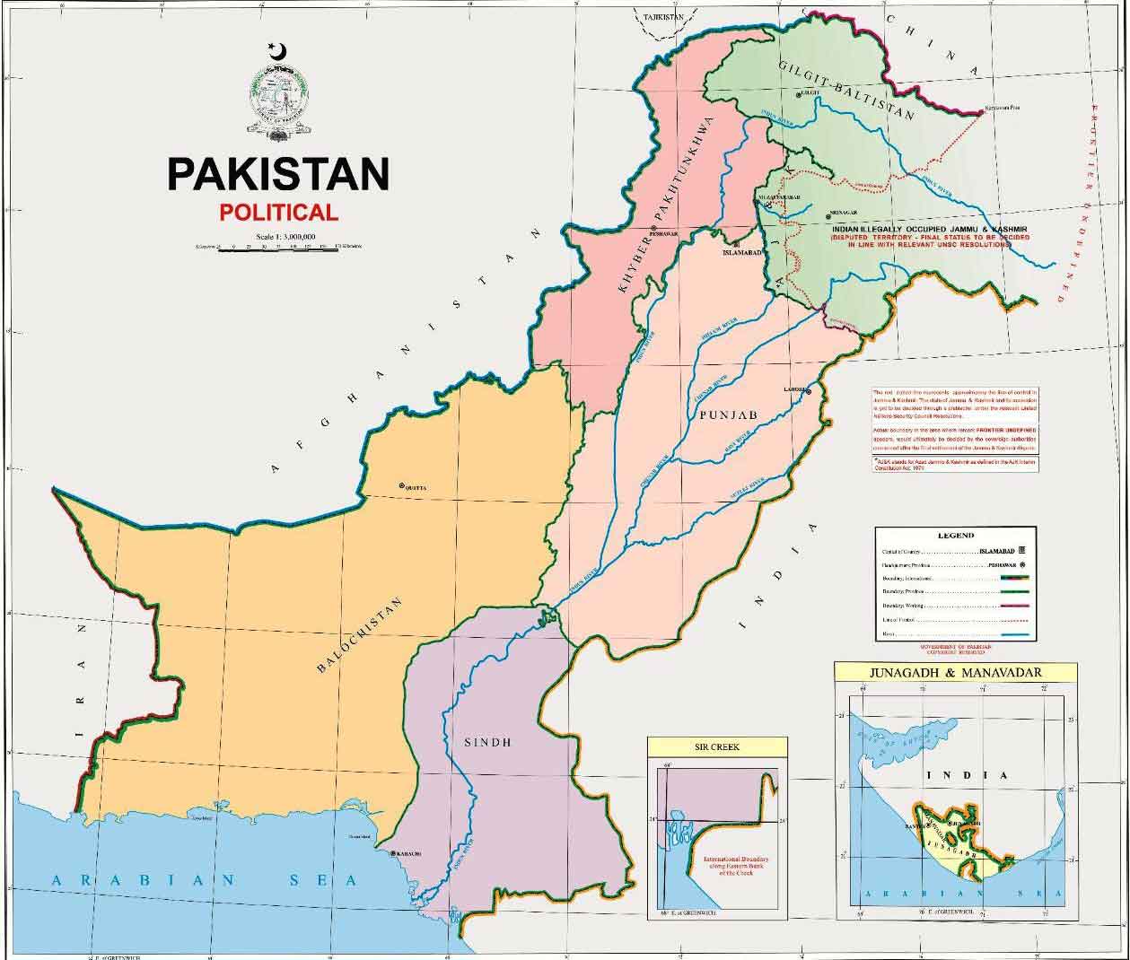 New political map of Pakistan includes Indian occupied Kashmir