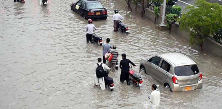 Hefty rain and dissipated rainstorm in Karachi