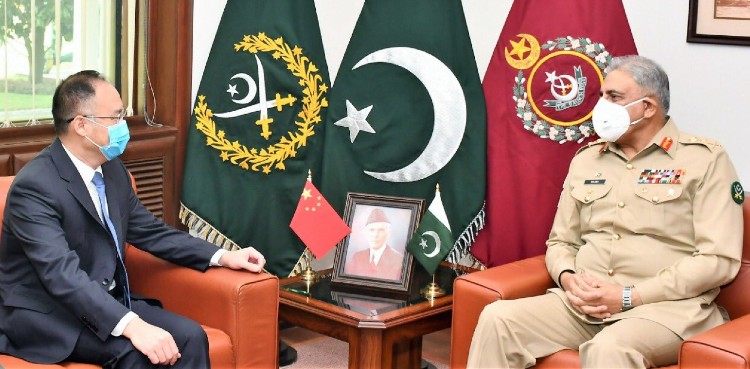 Chinese Ambassador calls upon COAS Bajwa, agree to further solidify relations between countries