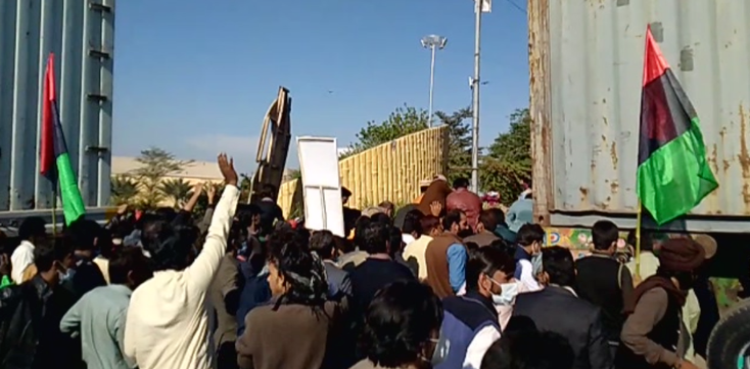 PDM workers Multan stadium