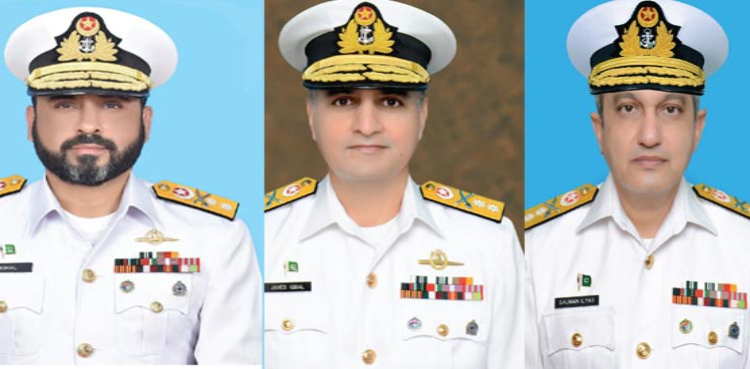Three Pakistan Navy Commodores promoted to Rear Admiral