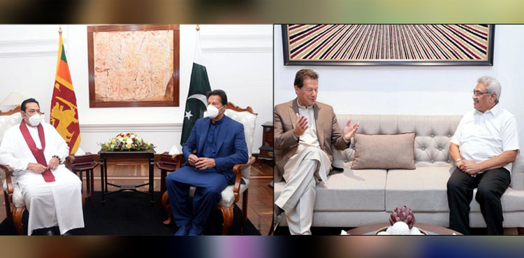 PM Imran meets Sri Lankan President, Prime Minister on maiden visit