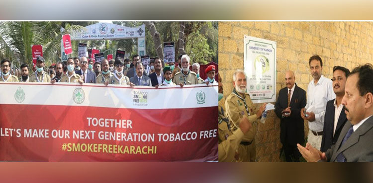 Scouts hold ‘Tobacco Control Awareness Walk’ in Karachi