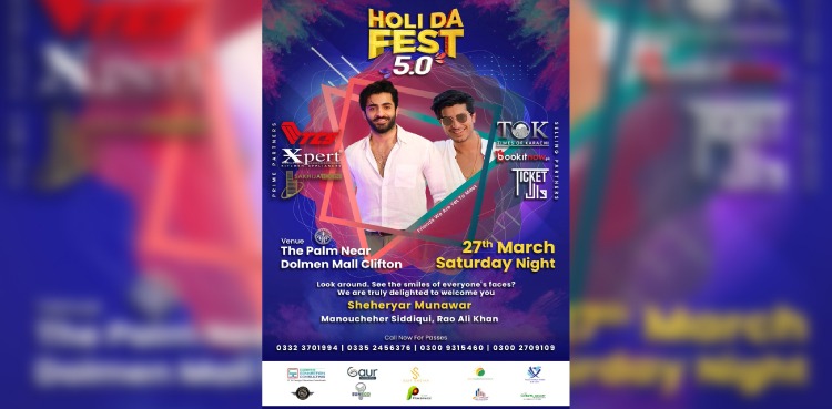 Holi Da Fest, festivities kick off on March 27 with Shehryar Munawwar