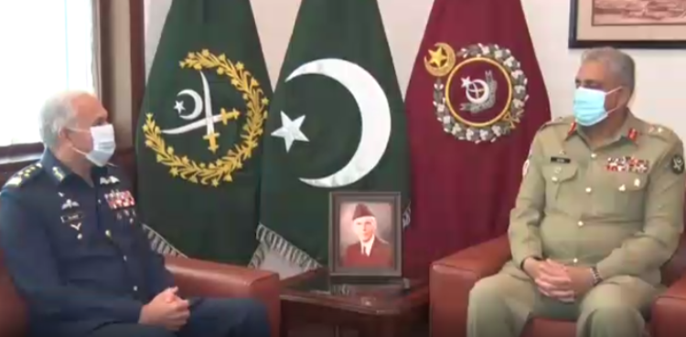 COAS General Bajwa lauds PAF Chief Mujahid Anwar’s leadership and professionalism