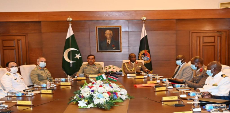 CJCSC General Nadeem Raza mull over defence cooperation with Kenyan Chief of Defence Forces