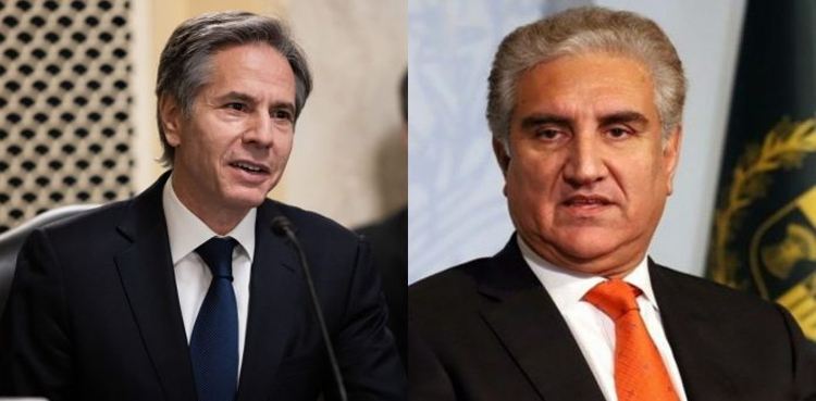 FM Qureshi, US Secretary of State Antony Blinken hold telephonic conversation over Afghanistan issue