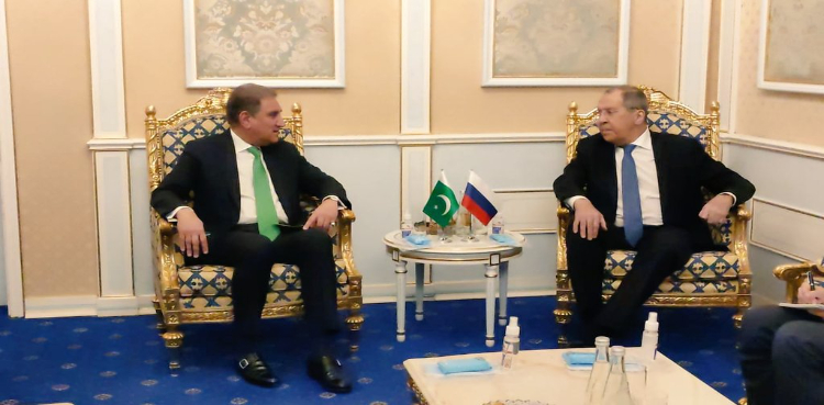 FM Qureshi meets Russian counterpart on Dushanbe’s SCO-CFM sidelines