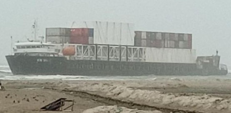 Ship grounded at Karachi beach freed after 48 days