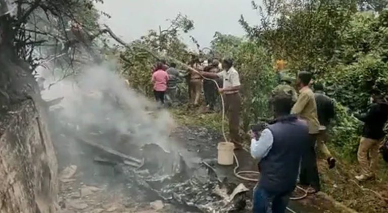Indian aircraft carrying CDS Bipin Rawat crashes, at least 11 dead