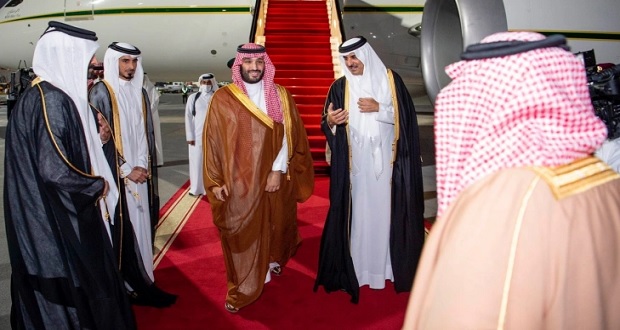 MBS on first visit to Qatar since end of blockade