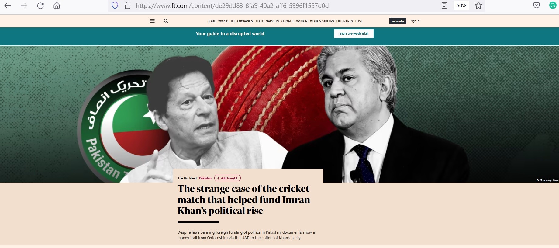 British daily reveals alleged sources of PTI’s foreign funding