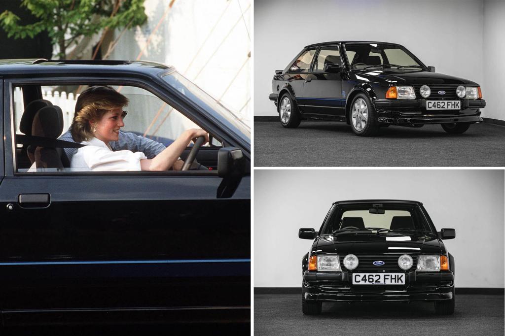 Princess Diana’s Ford Escort up for auction