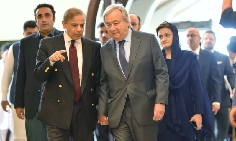 UN Secretary General António Guterres arrives Pakistan