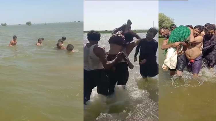 Jamshoro: Five including women, children swept away in flash floods