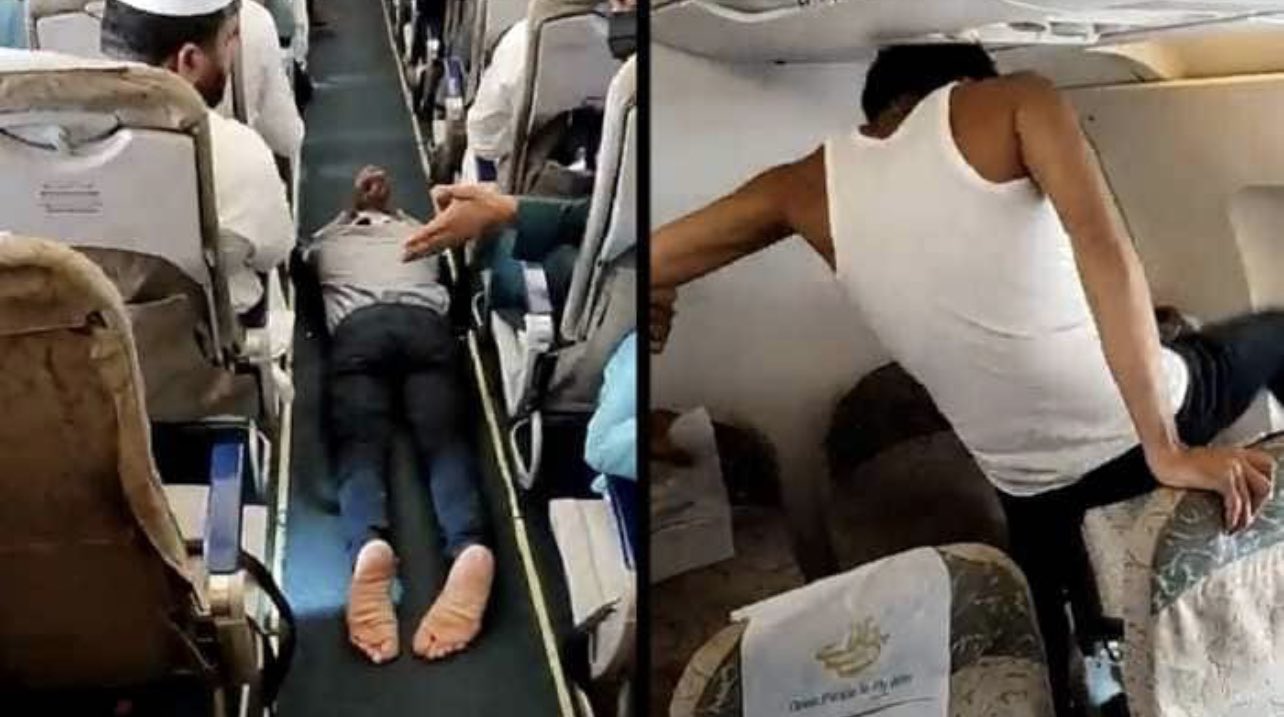 Insane man creates panic in Dubai-bound PIA flight