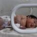 Syria, Baby born amidst destruction, rescued despite loss of parents