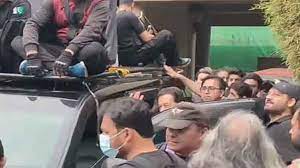 Imran Khan reaches LHC to seek protective bail in nine FIRs