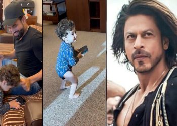 Shah Rukh Khan wins hearts of fans with his adorable reaction Pathan’s son