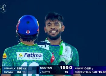 Usman Khan breaks record with scores fastest PSL century