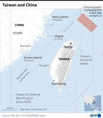 China to ban ships from entering north of Taiwan
