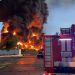 Huge fire erupts at Crimea fuel depot after drone attack, authorities claims