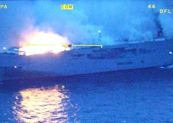 Ship carrying 3,000 cars in deadly fire off Dutch coast
