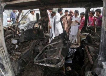 Kot Momin: Gas cylinder blast in bus kills seven, injures 13