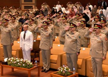 PM lauds army’s sacrifices for country in his in his speech at GHQ