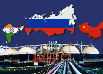 Russia exports almost all its oil to China and India