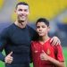 Ronaldo boasts his free kick skills to son