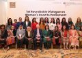 Roundtable dialogue stresses need for greater participation of women in public policy