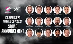 New Zealand name T20 World Cup 2024 squad
