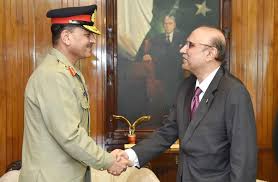 COAS calls President Zardari, discuss security situation