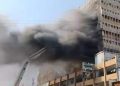 Fire breaks out in Karachi’s Rimpa Plaza