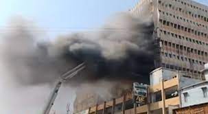 Fire breaks out in Karachi’s Rimpa Plaza