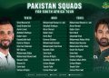 PCB announces squads for all three formats for South Africa tour