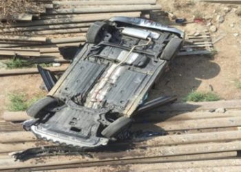 Industrialist, son killed as car falls from bridge after being hit by trailer