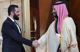 Syria President Ahmed al-Sharaa meets Saudi Crown Prince MBS in Riyadh in his first foreign visit