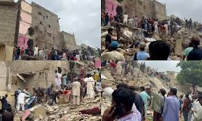 At least five dead, 7 injured as multi-storey building collapses in Karachi’s Lyari