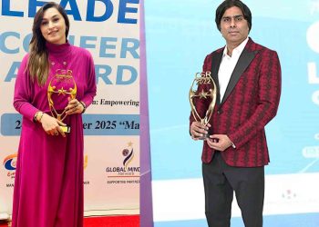 Baakh Pirzada Honored as “Promising Anchorperson 2025,” Following Dr. Umair Haroon’s 2022 Win at CSR Leadership Conference & Awards