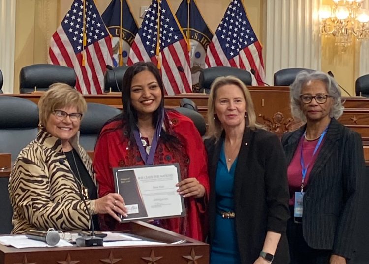 SAIRA PETER, WORLD’S FIRST SUFI OPERA SINGER,RECEIVES PRESTIGIOUS AWARD AT US HOUSE OF CONGRESS